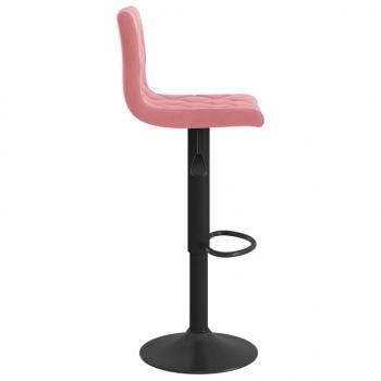 Barhocker 2 Stk. Rosa Samt