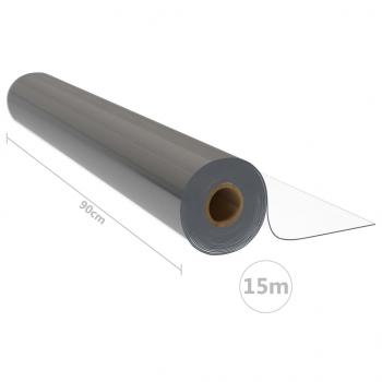 Tischfolie-Rolle Transparent 0,9x15 m 2 mm PVC