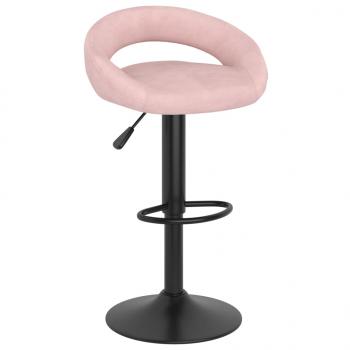 Barhocker 2 Stk. Rosa Samt