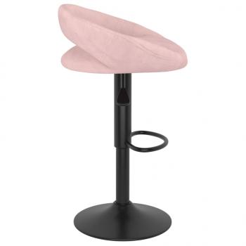 Barhocker 2 Stk. Rosa Samt