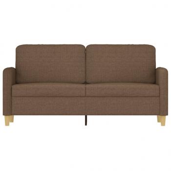 2-Sitzer-Sofa Braun 140 cm Stoff