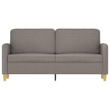 2-Sitzer-Sofa Taupe 140 cm Stoff