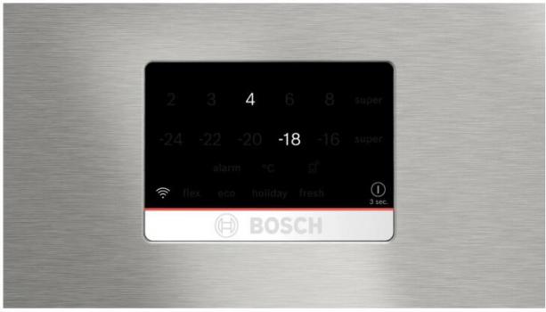 Bosch KGP86FIC0N Serie 8 Stand Kühl-Gefrierkombination, 86 cm breit, 624 L, Full NoFrost, VitaFresh plus, Ulraubsschaltung, Kindersicherung, Gebürsteter Stahl Anti Fingerprint