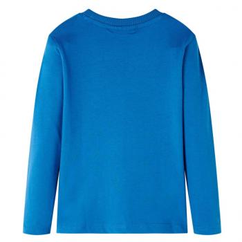 Kinder-Langarmshirt Petrolblau 140