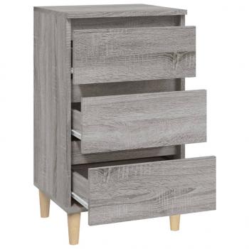 Nachttisch Grau Sonoma 40x35x70 cm Holzwerkstoff