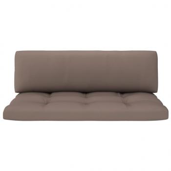 Outdoor-Mittelsofa Paletten Imprägniertes Kiefernholz Grau