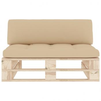 Outdoor-Mittelsofa Paletten Imprägniertes Kiefernholz