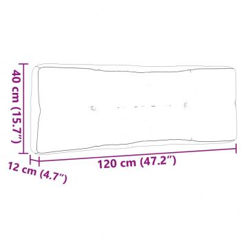 Palettenkissen 3-tlg. Creme Stoff