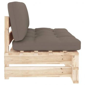 Outdoor-Mittelsofa Paletten Imprägniertes Kiefernholz