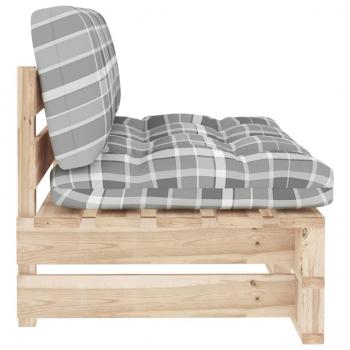 Outdoor-Mittelsofa Paletten Imprägniertes Kiefernholz