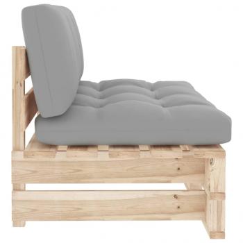 Outdoor-Mittelsofa Paletten Imprägniertes Kiefernholz