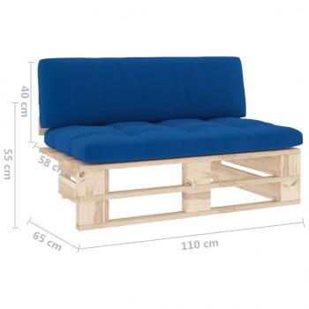 Outdoor-Mittelsofa Paletten Imprägniertes Kiefernholz