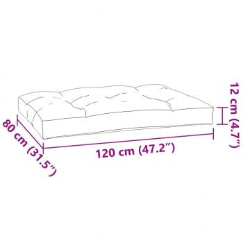 Palettenkissen 7-tlg. Creme Stoff