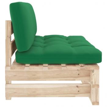 Outdoor-Mittelsofa Paletten Imprägniertes Kiefernholz