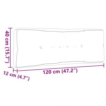 Palettenkissen 3-tlg. Anthrazit Stoff