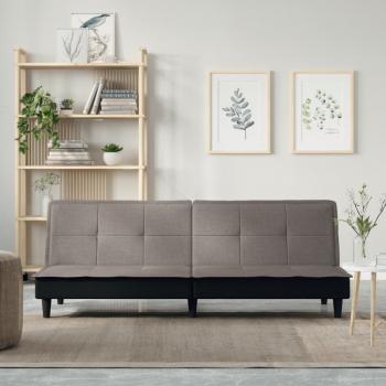 ARDEBO.de - Schlafsofa Taupe Stoff