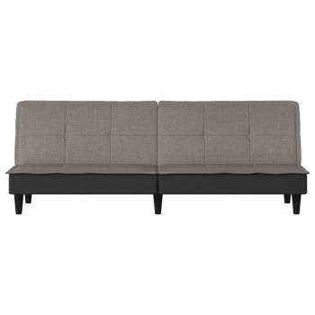 Schlafsofa Taupe Stoff