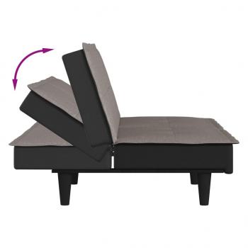 Schlafsofa Taupe Stoff