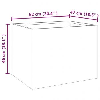 Pflanzkübel 62x47x46 cm Cortenstahl