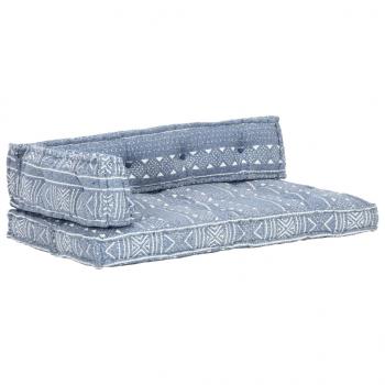 Palettensofa-Auflage Indigo Stoff Patchwork