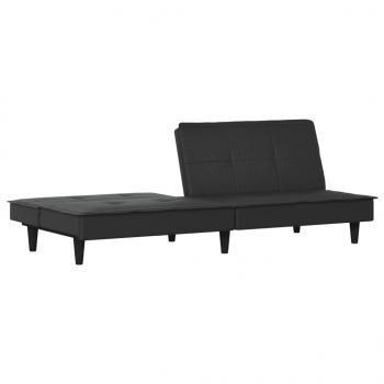 Schlafsofa Schwarz Stoff