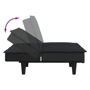 Schlafsofa Schwarz Stoff