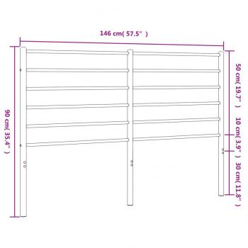 Kopfteil Metall Weiß 140 cm