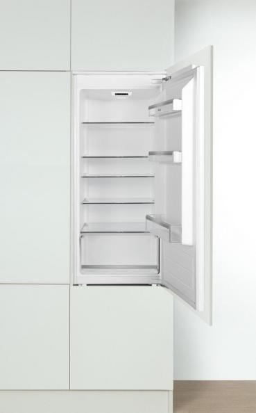 Amica EVKSS 352 221 Einbau-Vollraum-Kühlschrank, Nischenhöhe: 122 cm, 197 L, Schlepptür-Technik, elektronische Steuerung, Tür-Offen-Alarm, Inverter Kompressor, Flaschenablage, weiß (1195084)