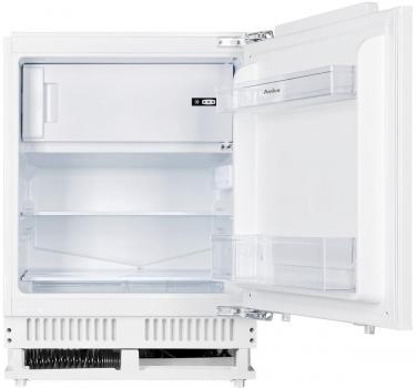 Amica UKSX 361 901 Unterbau-Kühlschrank mit Gefrierfach, Nischenhöhe: 82 cm, 111 L, Festtür-Technik, elektronische Steuerung, Tür-Offen-Alarm, Supergefrierfunktion, weiß (1195028)