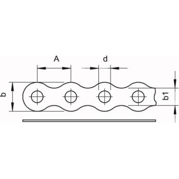 ARDEBO.de - Montageband gelocht, gewellt 17x1mm, St, FS