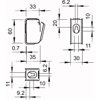 OBO Bettermann Kabel-Sammelhalter OBO-Grip M15 (50 ST)