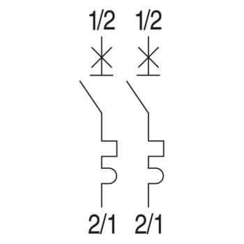 GE / AEG LSS 2-pol., 20A, C-Char. - GE 230V, EPC 611, C 20, 6kA, 1 TE