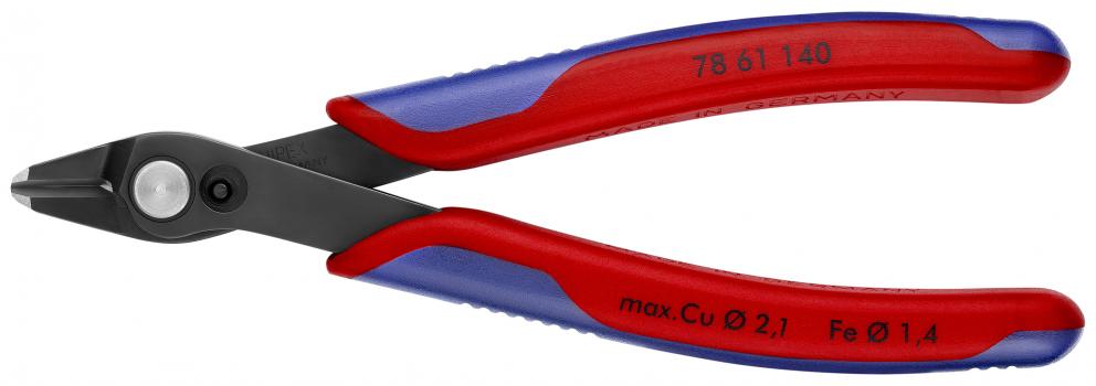 Knipex Electronic Super Knips® XL brüniert mit Mehrkomponenten-Hüllen 140 mm