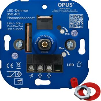 OPUS LED-Dimmer, 5-150W, UP Phas.abschn.R, C, 15-450W