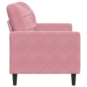 2-Sitzer-Sofa Rosa 120 cm Samt