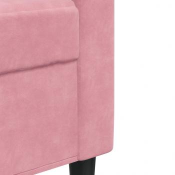 3-Sitzer-Sofa Rosa 210 cm Samt