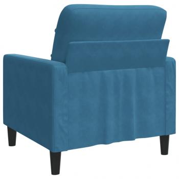 Sessel Blau 60 cm Samt