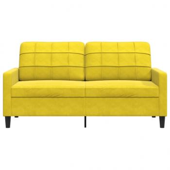 2-Sitzer-Sofa Gelb 140 cm Samt