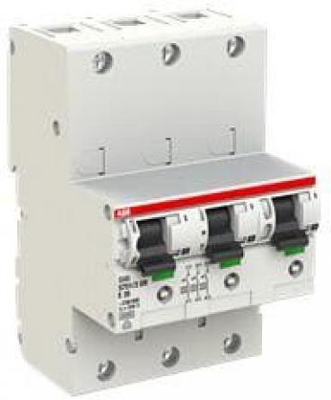 ABB S751/3DR-E63, SLS-Schalter 63A, 3-polig für Hutschien