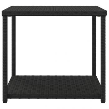 Beistelltisch Schwarz 55x45x49 cm Poly Rattan