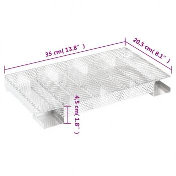 Kaltrauchgenerator 8-Kammer 35 cm Edelstahl