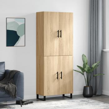 ARDEBO.de - Highboard Sonoma-Eiche 69,5x34x180 cm Holzwerkstoff