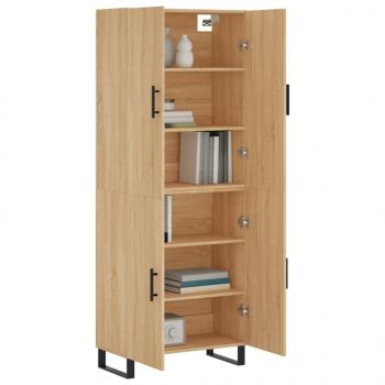 Highboard Sonoma-Eiche 69,5x34x180 cm Holzwerkstoff