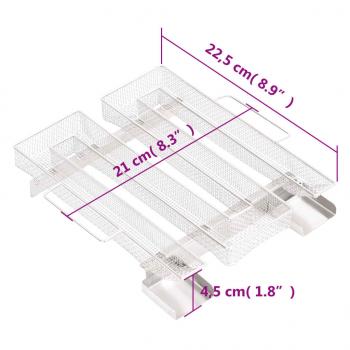 Kaltrauchgenerator 4-Seitig 22,5 cm Edelstahl