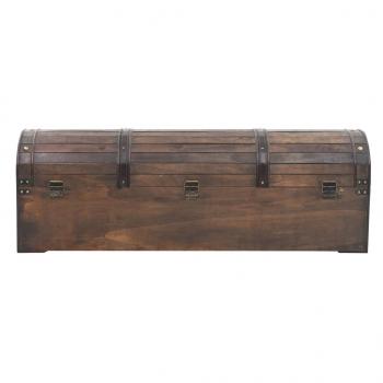 Aufbewahrungstruhe Massivholz Vintage-Stil 120x30x40 cm