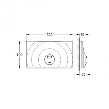 GROHE Surf G Abdeckplatte, chrom (37859000)