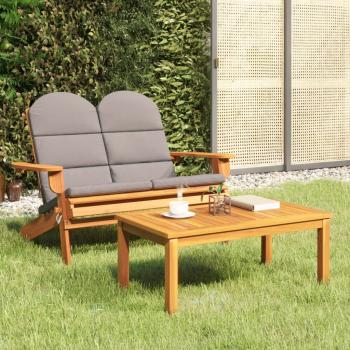 ARDEBO.de - 2-tlg. Garten-Lounge-Set Adirondack Massivholz Akazie