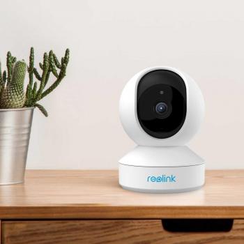 Reolink E Series E320 3 MP WLAN kompakte und intelligente Innen-Überwachungskamera, Schwenk- und Neigefunktion, weiß