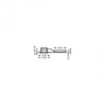 Trilux LED-Downlight INPERLALP C05 HR22 1800-830 ET 01, weiß (6357340)