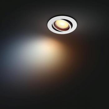 Philips Hue White Ambiance Spot Milliskin, LED, GU10, 400lm, IP20, 4,2W, weiß (929003811001)